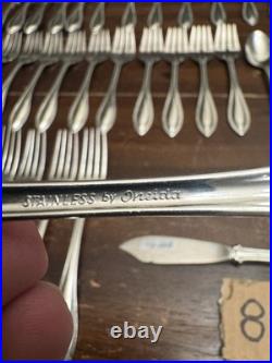 48 Pc Oneida American Harmony Arbor Stainless Flatware Set Service for 8 USA