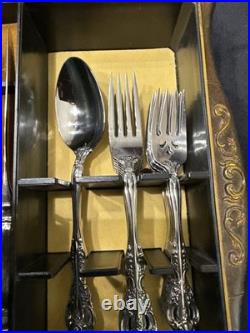 48 Pc Oneida Stainless Michelangelo CUBE Service For 8 + Serving Original Case