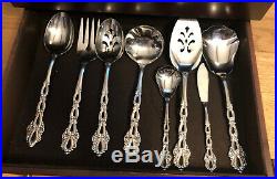 48 Pc Set Oneida Community CHANDELIER Stainless Flatware Service For 8 + Serving
