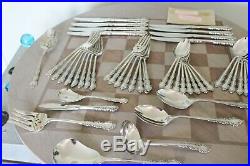 48 Pcs Service For 8 Oneida Cube SHELLEY Stainless Steel Flatware With Serving