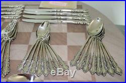 48 Pcs Service For 8 Oneida Cube SHELLEY Stainless Steel Flatware With Serving