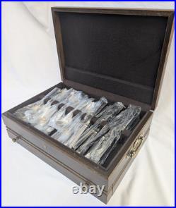 48 pc Oneida Golden Julliard Set 5 pc service for 8 plus 8 serving utensils