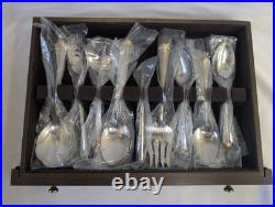 48 pc Oneida Golden Julliard Set 5 pc service for 8 plus 8 serving utensils