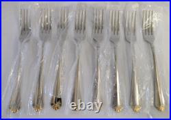 48 pc Oneida Golden Julliard Set 5 pc service for 8 plus 8 serving utensils