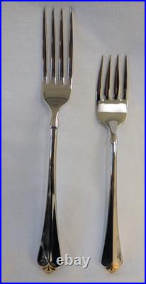 48 pc Oneida Golden Julliard Set 5 pc service for 8 plus 8 serving utensils