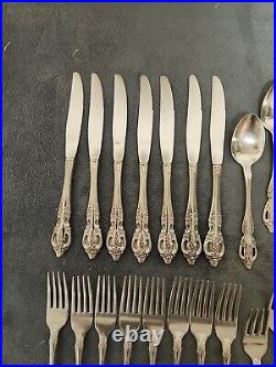 48PC SSS Oneida Pembrooke Renoir Stainless Flatware Silverware Vintage