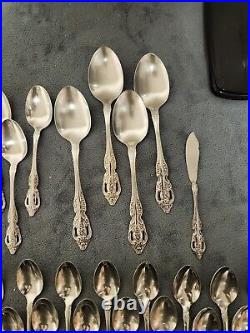 48PC SSS Oneida Pembrooke Renoir Stainless Flatware Silverware Vintage