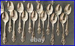 48PC SSS Oneida Pembrooke Renoir Stainless Flatware Silverware Vintage