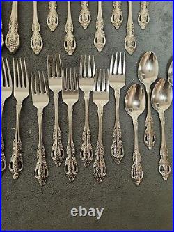 48PC SSS Oneida Pembrooke Renoir Stainless Flatware Silverware Vintage