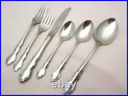 48pc Set Oneida Cube DOVER Stainless Flatware Serves 8 + xtra pieces