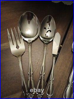 49 PC Oneida Community Stainless Flatware Set CHATELAINE Service for 8 +serv pcs