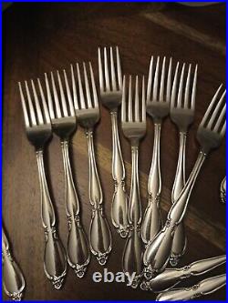 49 PC Oneida Community Stainless Flatware Set CHATELAINE Service for 8 +serv pcs