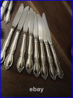 49 PC Oneida Community Stainless Flatware Set CHATELAINE Service for 8 +serv pcs