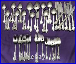 49 Pc CELEBRITY Stainless SERVICE FOR 6 + EXTRAS & SERVING Oneida SSS