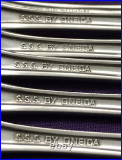 49 Pc CELEBRITY Stainless SERVICE FOR 6 + EXTRAS & SERVING Oneida SSS