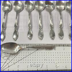 49 Piece Vintage Oneida Community Stainless Chatelaine Flatware in Wooden Case