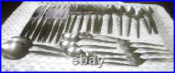 49 pc Oneida Community FROSTFIRE SATIN Stainless Flatware