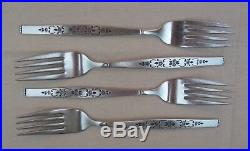 49pc Spanada Oneida Rogers Stainless flatware Dinner Salad Knives Spoons Serving