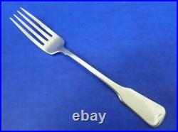 5 Oneida AMERICAN COLONIAL Satin Cube Stainless Flatware 7 1/4 DINNER FORKS