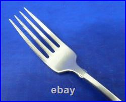 5 Oneida AMERICAN COLONIAL Satin Cube Stainless Flatware 7 1/4 DINNER FORKS