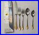 5 Pc. ONEIDA GOLDEN AMARYLLIS Stainless Flatware Place Setting In Box Unused