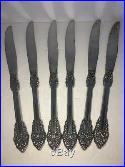 5 Place Setting Of Oneida Rembrandt Stainless Plus 2 Slotted Serving Spoons