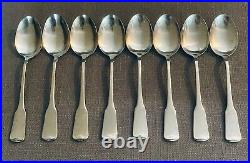 50 Pc Oneida AMERICAN COLONIAL Stainless Flatware For 8 Double TSP CUBE/BOX