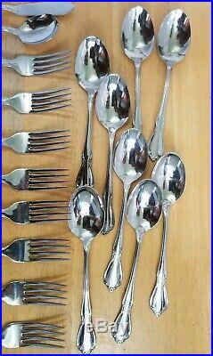 50 Piece Oneida Craftdeluxe Vintage 1961 Chateau Stainless Service Set For 8
