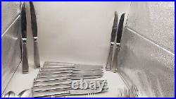 50 Pieces Oneida Community 18/8 FROST Stainless Forks Spoons Knives