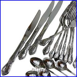 50 pc Kennett Square ONEIDA Stainless Flatware Set Distinction Deluxe HH EXC