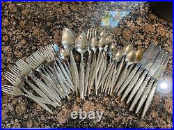 50 pc Oneida Community Stainless Venetia Venezia Flatware Set