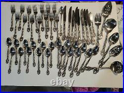 50 pcs Oneida Community CHANDELIER Stainless Flatware knife spoon fork serving