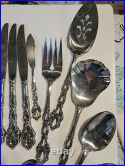 50 pcs Oneida Community CHANDELIER Stainless Flatware knife spoon fork serving