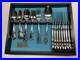 50pc Oneida Chateau Oneidacraft Deluxe Stainless Flatware withTray Service for 8