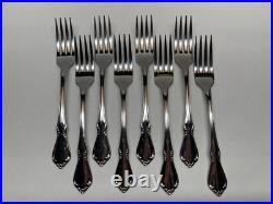 50pc Oneida Chateau Oneidacraft Deluxe Stainless Flatware withTray Service for 8