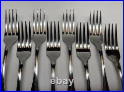 50pc Oneida Chateau Oneidacraft Deluxe Stainless Flatware withTray Service for 8