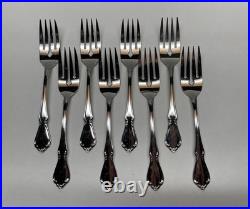 50pc Oneida Chateau Oneidacraft Deluxe Stainless Flatware withTray Service for 8