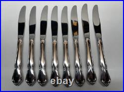 50pc Oneida Chateau Oneidacraft Deluxe Stainless Flatware withTray Service for 8