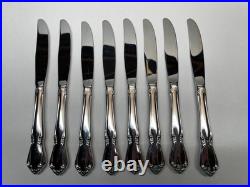 50pc Oneida Chateau Oneidacraft Deluxe Stainless Flatware withTray Service for 8