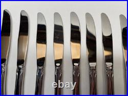 50pc Oneida Chateau Oneidacraft Deluxe Stainless Flatware withTray Service for 8