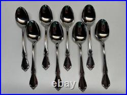 50pc Oneida Chateau Oneidacraft Deluxe Stainless Flatware withTray Service for 8