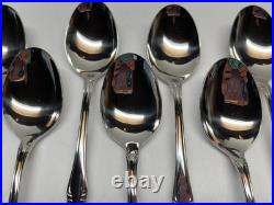 50pc Oneida Chateau Oneidacraft Deluxe Stainless Flatware withTray Service for 8