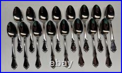 50pc Oneida Chateau Oneidacraft Deluxe Stainless Flatware withTray Service for 8