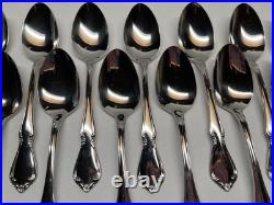 50pc Oneida Chateau Oneidacraft Deluxe Stainless Flatware withTray Service for 8