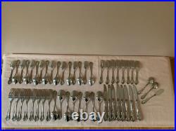 51 Piece SSS By Oneida Celebrity Stainless 8 Place Settings Knive Forks Spoons