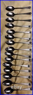 51-Piece Set ONEIDA SATIN JUPITER Stainless Flatware Retired Nice Condition