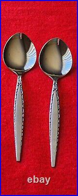 52 Oneida Community VENETIA Stainless Flatware Spoon Fork Knife Scroll Edges EUC