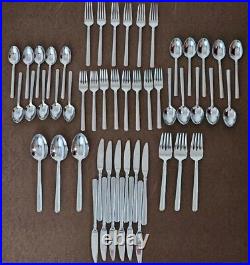 52 Pc ONEIDA Conrad Stainless Steel 18/10 Silverware Flatware Knife Fork Spoons