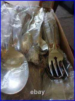 52 Pc Oneida Profile MORNING BLOSSOM Stainless Flatware NEW in box service for 8 52 Pc Oneida Profile MORNING BLOSSOM Stainless Flatware NEW in box service for 8