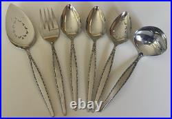 52 Pc Vintage MCM Oneida Community Stainless Venetia Flatware Set for 8 Complete